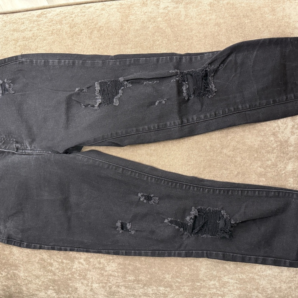 Women’s KanCan Distressed Black Jeans